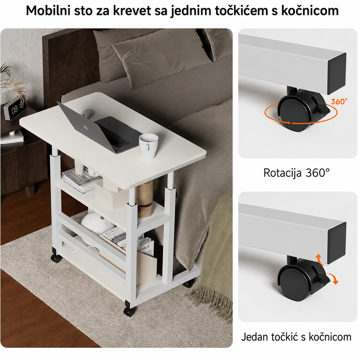 FlexiDesk - podesivi sto sa točkićima