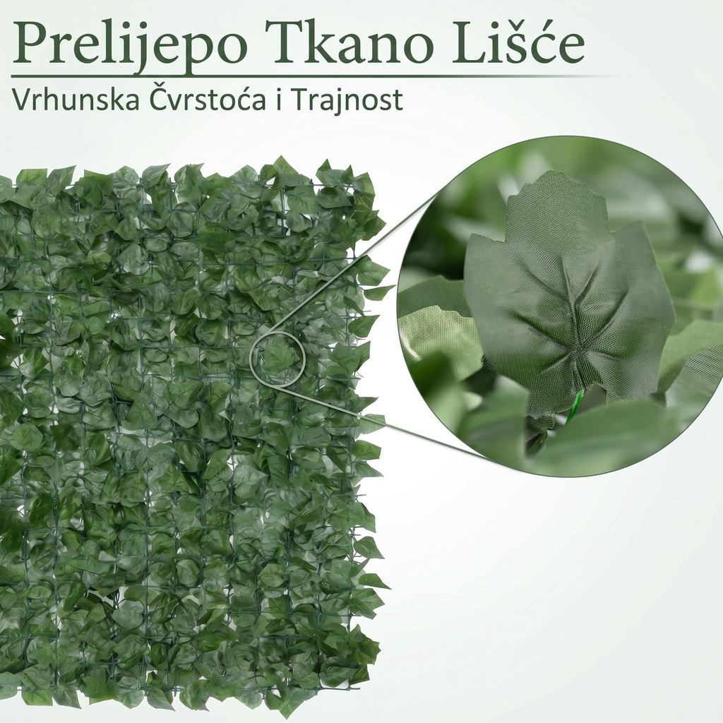 Ograda od umjetnog bršljana 1x3m