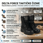 Taktičke čizme DELTA FORCE crne/bež - Nepobjedivost na Svakoj Avanturi