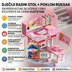 Dječiji Radni Stol + GRATIS Ruksak