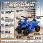 ATV Quad za djecu – plavi/crveni